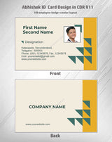 2/6 CorelDraw 11 Company ID Card Design Templates | 100 Editable Designs India
