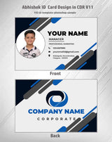 2/6 CorelDraw 11 Company ID Card Design Templates | 100 Editable Designs India