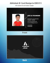2/6 CorelDraw 11 Company ID Card Design Templates | 100 Editable Designs India