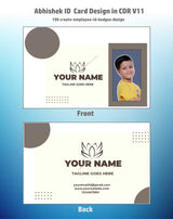 2/6 CorelDraw 11 Company ID Card Design Templates | 100 Editable Designs India