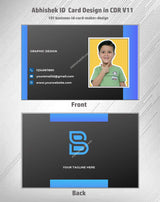 2/6 CorelDraw 11 Company ID Card Design Templates | 100 Editable Designs India