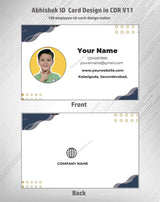 2/6 CorelDraw 11 Company ID Card Design Templates | 100 Editable Designs India