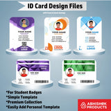 4/6 CorelDraw 11 Printable ID Card Design Templates | 100 Editable Designs India