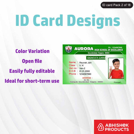 High-quality custom printed PVC ID cards, fully customizable and suitable for various uses