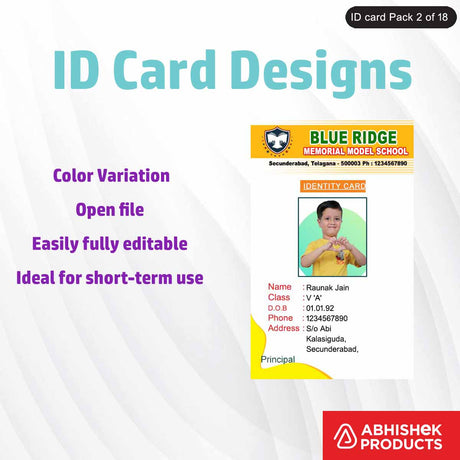 Online tool for creating custom ID cards, suitable for businesses and personal use