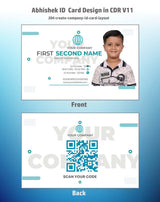 3/6 CorelDraw 11 ID Badge & Business Card Design Templates | 100 Editable Designs India