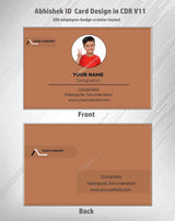3/6 CorelDraw 11 ID Badge & Business Card Design Templates | 100 Editable Designs India