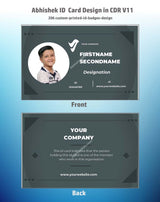 3/6 CorelDraw 11 ID Badge & Business Card Design Templates | 100 Editable Designs India