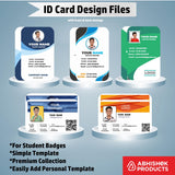 4/6 CorelDraw 11 Printable ID Card Design Templates | 100 Editable Designs India