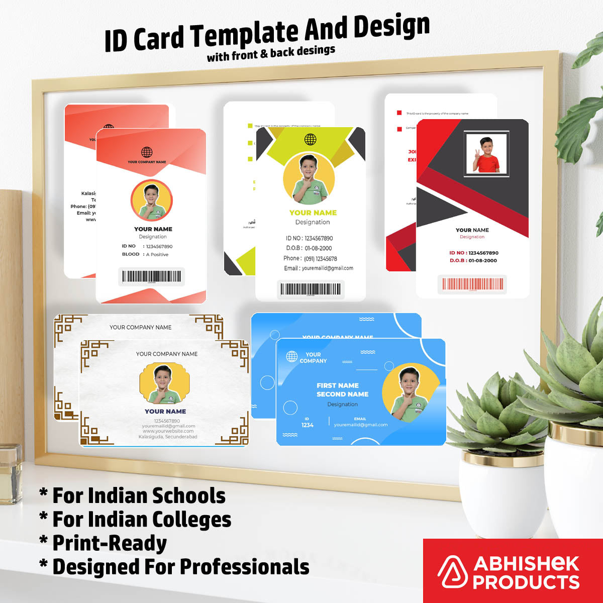 Huge ID Card Collection - CorelDraw File 600 Designs - Complete Professional Template Bundle India