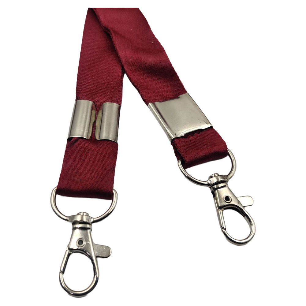 20mm Satin Lever Hook ID Card Tag Lanyard