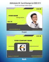 3/6 CorelDraw 11 ID Badge & Business Card Design Templates | 100 Editable Designs India