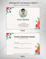 3/6 CorelDraw 11 ID Badge & Business Card Design Templates | 100 Editable Designs India