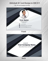 3/6 CorelDraw 11 ID Badge & Business Card Design Templates | 100 Editable Designs India