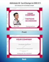 3/6 CorelDraw 11 ID Badge & Business Card Design Templates | 100 Editable Designs India