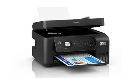 Epson L5290 integrated 003 ink tank refill system with spill-free bottle nozzles