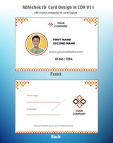 3/6 CorelDraw 11 ID Badge & Business Card Design Templates | 100 Editable Designs India