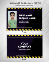 3/6 CorelDraw 11 ID Badge & Business Card Design Templates | 100 Editable Designs India