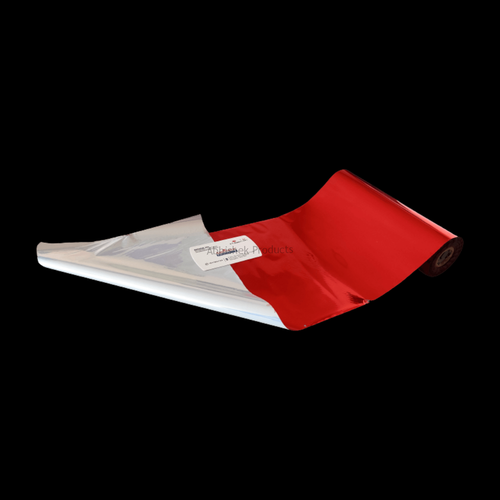 Red Color File Laser 8.5 Inch X 112 Meter Red Foil Metallic Roll Laserjet – Abhishek Products