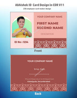 3/6 CorelDraw 11 ID Badge & Business Card Design Templates | 100 Editable Designs India