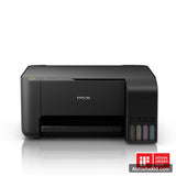 Epson EcoTank L3110 A4 all-in-one ink tank printer front view with integrated ink tanks