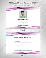 3/6 CorelDraw 11 ID Badge & Business Card Design Templates | 100 Editable Designs India