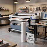 Dual Coated Sublimation Paper Roll - 24 Inch, 90 gsm, white paper, for large format printing.