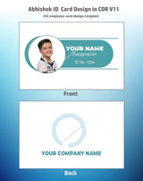 3/6 CorelDraw 11 ID Badge & Business Card Design Templates | 100 Editable Designs India