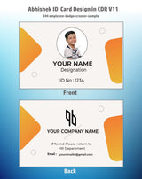 3/6 CorelDraw 11 ID Badge & Business Card Design Templates | 100 Editable Designs India