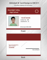3/6 CorelDraw 11 ID Badge & Business Card Design Templates | 100 Editable Designs India