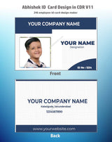 3/6 CorelDraw 11 ID Badge & Business Card Design Templates | 100 Editable Designs India