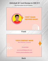 3/6 CorelDraw 11 ID Badge & Business Card Design Templates | 100 Editable Designs India