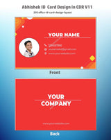 3/6 CorelDraw 11 ID Badge & Business Card Design Templates | 100 Editable Designs India