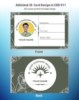 3/6 CorelDraw 11 ID Badge & Business Card Design Templates | 100 Editable Designs India