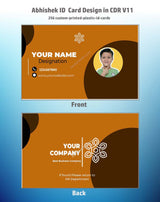 3/6 CorelDraw 11 ID Badge & Business Card Design Templates | 100 Editable Designs India