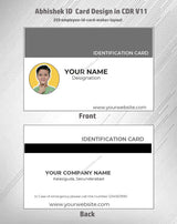 3/6 CorelDraw 11 ID Badge & Business Card Design Templates | 100 Editable Designs India