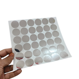 25x25mm Round Silver Print Scratch Off Labels Stickers, Designed to Create Your own Scratch Off Cards, Raffles, Promotions, Wedding, Fun, Games etc (2)