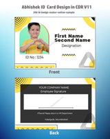 3/6 CorelDraw 11 ID Badge & Business Card Design Templates | 100 Editable Designs India