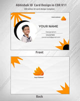 3/6 CorelDraw 11 ID Badge & Business Card Design Templates | 100 Editable Designs India