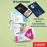 Huge ID Card Collection - CorelDraw File 600 Designs - Complete Professional Template Bundle India