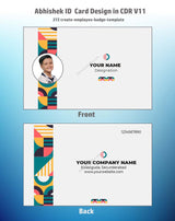3/6 CorelDraw 11 ID Badge & Business Card Design Templates | 100 Editable Designs India