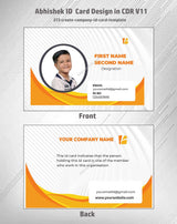 3/6 CorelDraw 11 ID Badge & Business Card Design Templates | 100 Editable Designs India