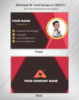 3/6 CorelDraw 11 ID Badge & Business Card Design Templates | 100 Editable Designs India
