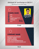 3/6 CorelDraw 11 ID Badge & Business Card Design Templates | 100 Editable Designs India