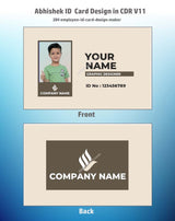 3/6 CorelDraw 11 ID Badge & Business Card Design Templates | 100 Editable Designs India