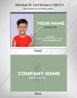 3/6 CorelDraw 11 ID Badge & Business Card Design Templates | 100 Editable Designs India