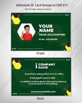 3/6 CorelDraw 11 ID Badge & Business Card Design Templates | 100 Editable Designs India
