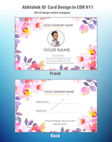 3/6 CorelDraw 11 ID Badge & Business Card Design Templates | 100 Editable Designs India