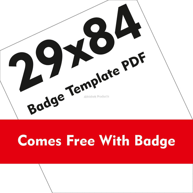 29x84 badge woo art template file format