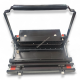 2-in-1 Spiral Wire Binding Machine - 2:1 & 3:1 Holes - Manual Punch & Bind for A4 F4 Documents